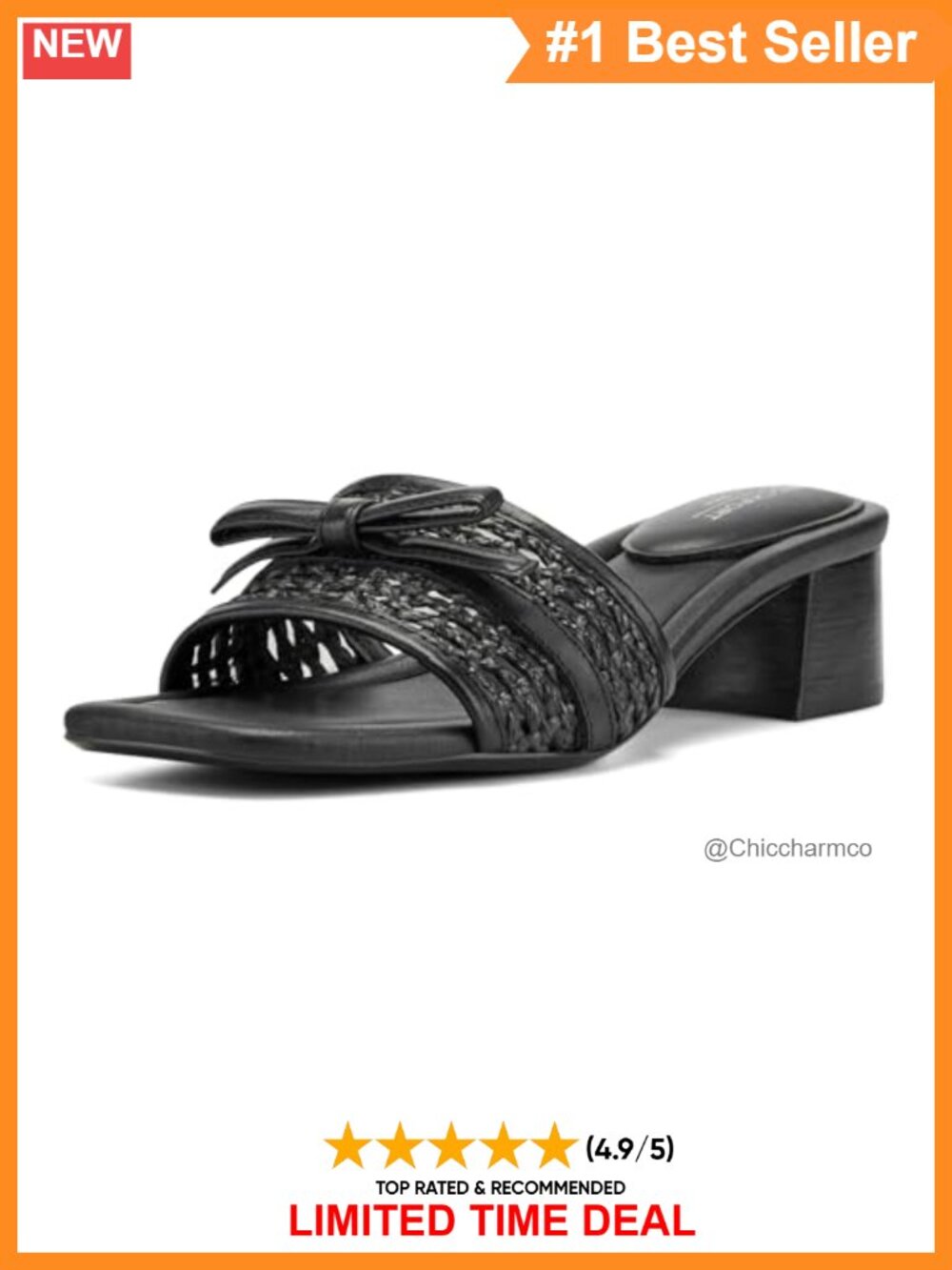 Rockport Clarice Slide Heeled Sandal with Arch Support